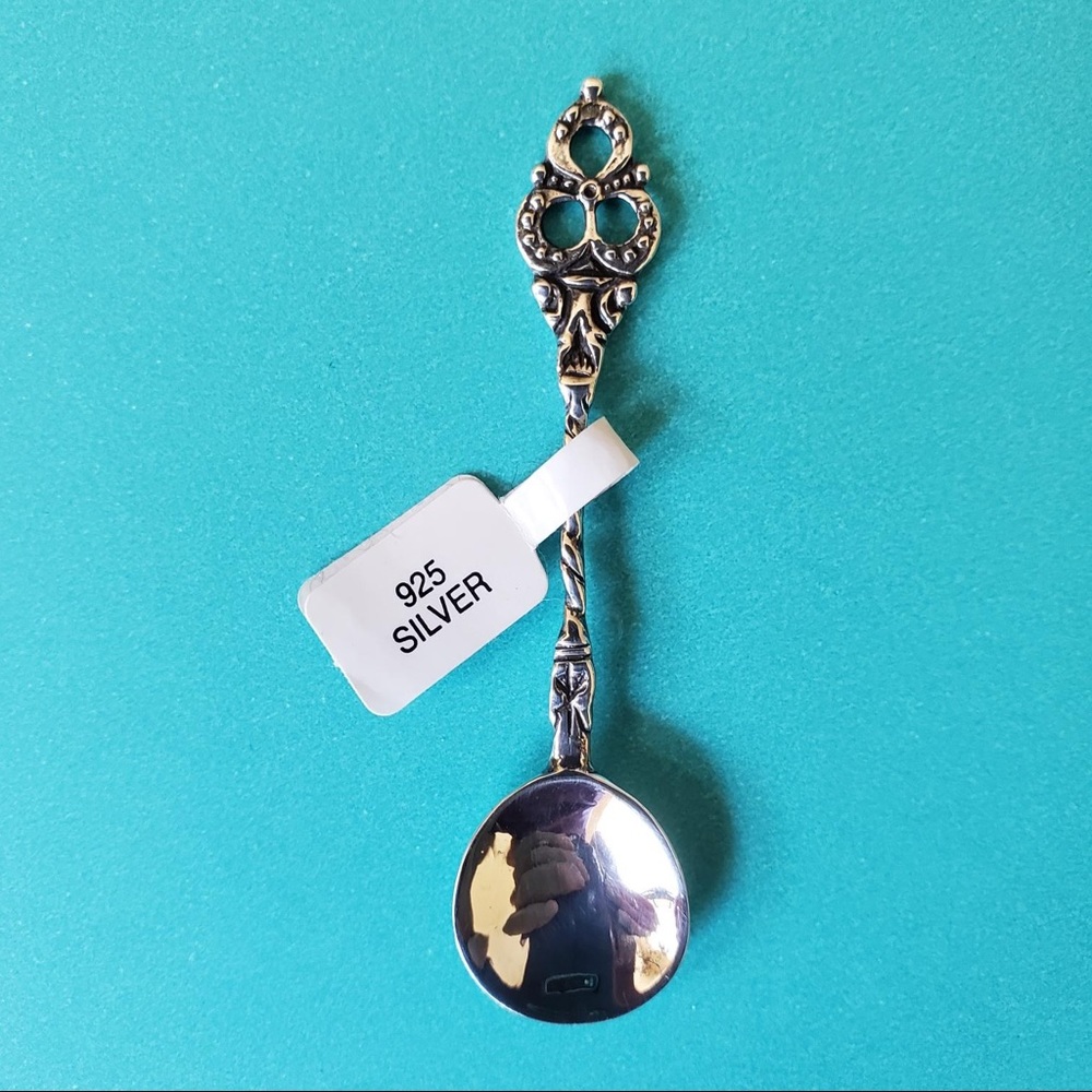 925 Sterling Silver Cute Tiny Spoon New